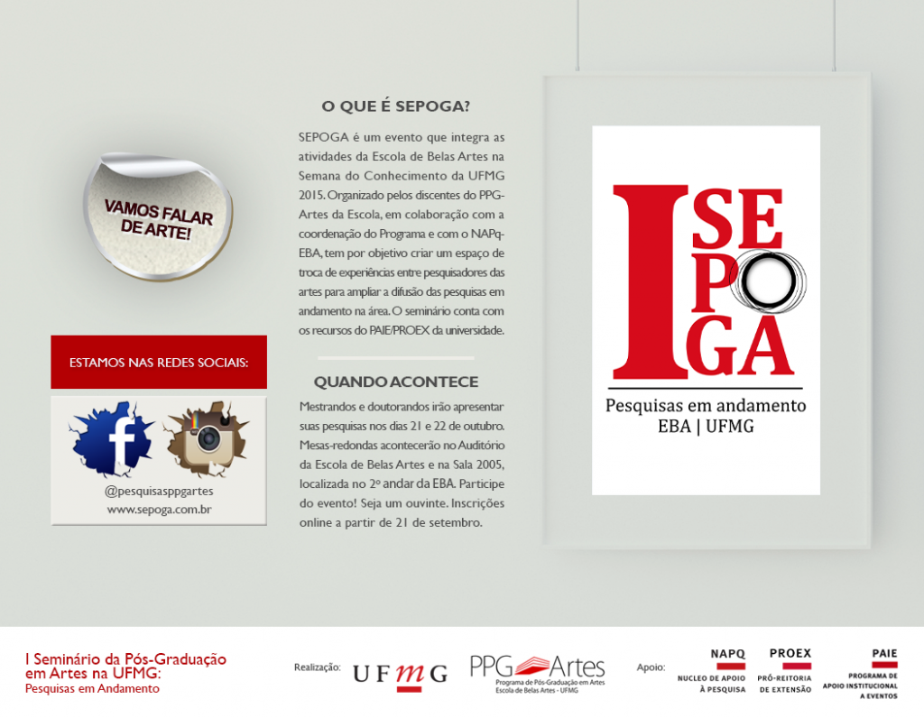 I SEPOGA Pesquisas em Andamento